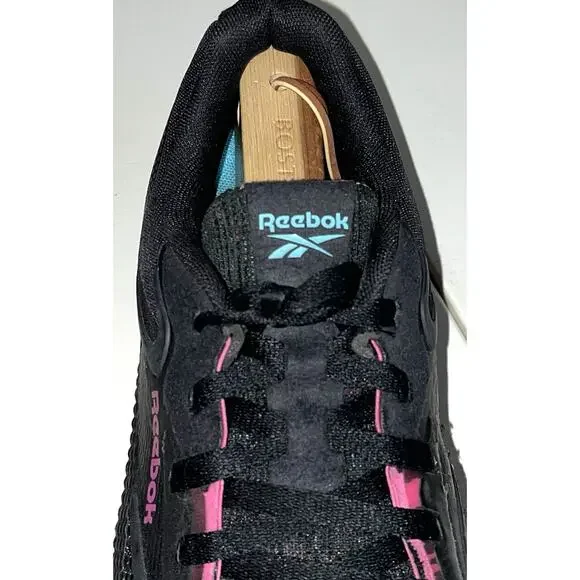 Reebok Mens Size 11.5 Nano X4 Sneakers Black Cyan Pink Gum - Picture 8 of 11